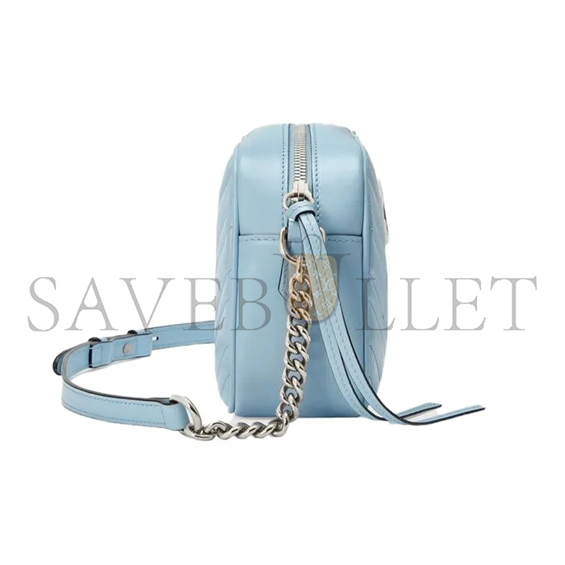 GUCCI GG MARMONT MATELASSÉ SMALL CAMERA BAG 447632 (24*13*7cm)